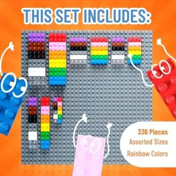 Strictly Briks Compatible with Lego Toy Building Block, Vibrant Colors, 336 Pieces, Classic Bricks Building Starter Kit for Kids, 100% Compatible with All Major Brick Brands