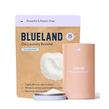 BLUELAND Oxi Laundry Booster Powder Set - Eco-Friendly Stain Remover, 25 Loads