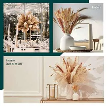Dried Pampas Grass Decor Tall 100 pcs for Home Decor