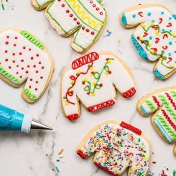 3 Piece Ugly Sweater Cookie Cutter Set - 4 1/5", 3 1/2", 2 1/2" - Christmas Winter Sweater Cookie Cu...