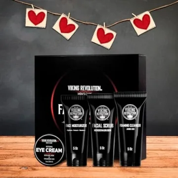 Viking Revolution Men's Facial Skin Care Kit for Healthy Skin