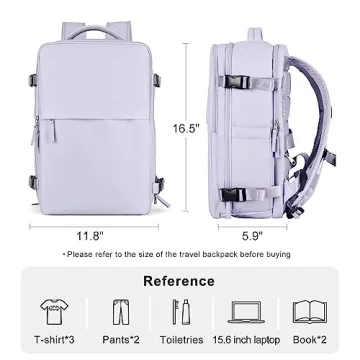Laptop Travel Backpack for Airplane Underseat Carry-On