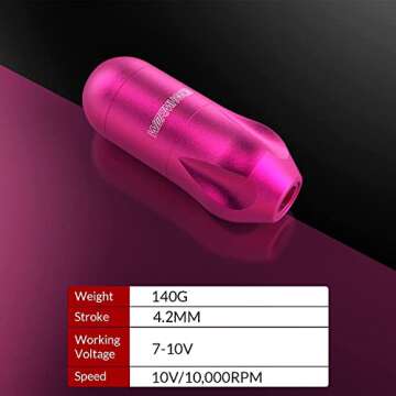 Wormhole Wireless Tattoo Machine Kit for Creative Artists