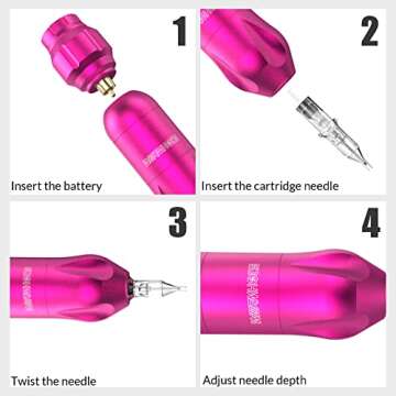 Wormhole Wireless Tattoo Machine Kit for Creative Artists