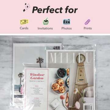 Pack It Chic - 11” X 14” (200 Pack) Clear Resealable Cello Poly Bags - Fits 11X14 Prints, Photos, Documents - Self Seal