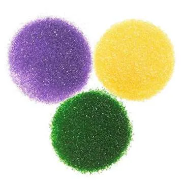 Vibrant Mardi Gras King Cake Decoration Kit with Baby Figurines