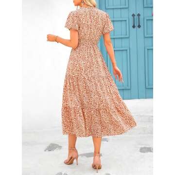 MASCOMODA Summer Floral Maxi Dress - Elegant & Comfy