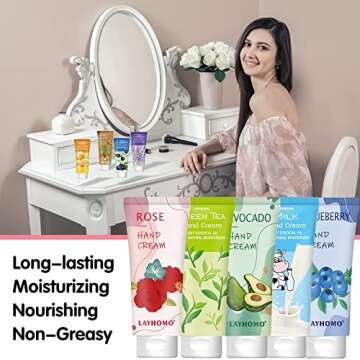 Natural Plant Fragrance Hand Cream ,Moisturizing Hand Lotion With Shea Butter For Women