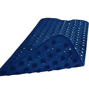 Linoows Bathtub and Shower Mats, Extra Long Non-Slip Bath Tub Mat 39 x 16 Inch, Machine Washable Bat...