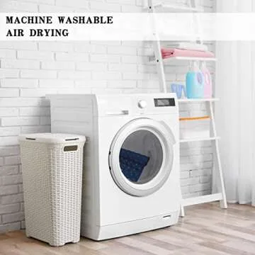 Linoows Bathtub and Shower Mats, Extra Long Non-Slip Bath Tub Mat 39 x 16 Inch, Machine Washable Bathmat with Suction Cups & Drain Holes for Bathroom Floor, Navy Blue