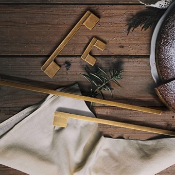 Goo-Ki Vintage Brass Drawer Handles for Cabinet Upgrade