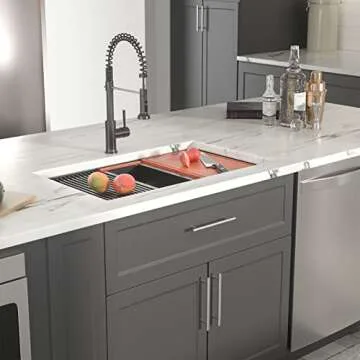 Dcolora 33" Black Undermount Kitchen Sink Workstation NANO-PVD Kitchen Sinks with Ledge Round Corner 16 Gauge Stainless Steel Single Bowl Basin, Gunmetal Black 33"x19’x10", DC-U7706