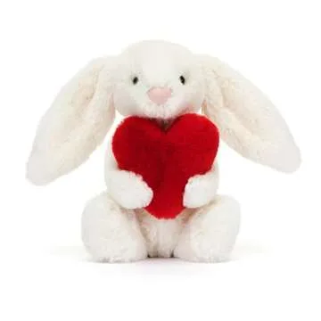 Jellycat Bashful Red Heart Bunny Plush - Perfect Gift