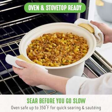 GreenLife 6 QT Ceramic Non Stick Slow Cooker - Cook Smart!