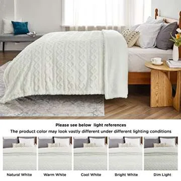 Bedsure Sherpa Fleece Blanket - Cozy & Stylish Throw