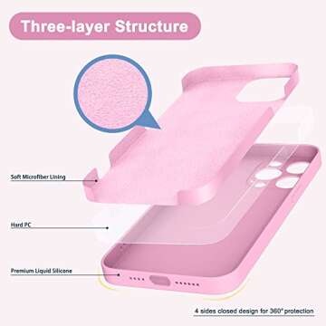 Stylish ANDATE iPhone 13 Pro Max Case in Pink