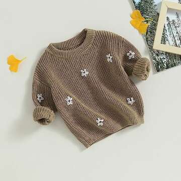 Stylish Toddler Knit Sweater for Fall and Winter