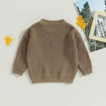 Stylish Toddler Knit Sweater for Fall and Winter
