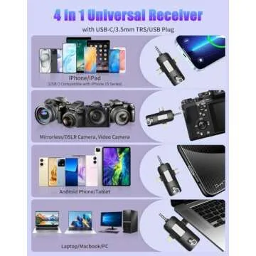 Tearstone Mini Microphone for iPhone Android USB-C Recording