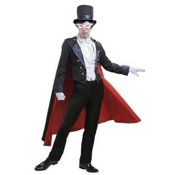 Fun Costumes Tuxedo Mask Halloween Costume - Deluxe Cosplay Outfit with Cape
