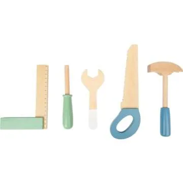 Compact Wooden Workbench by Small Foot – Fun Tool Set for Kids