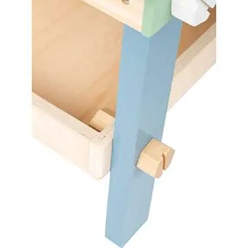 Compact Wooden Workbench by Small Foot – Fun Tool Set for Kids