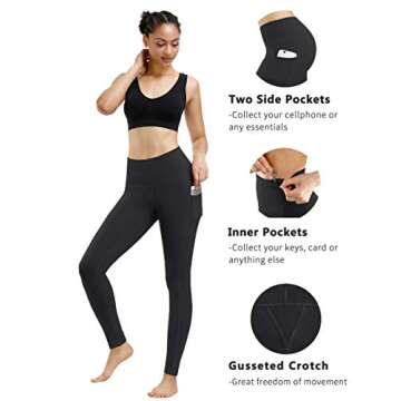 High Waist Yoga Pants with Pockets – Fengbay