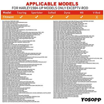 YOSOPP Cone Exhaust Gasket for Harley, Made of Graphite & Steel Mesh - Fits 1984-later Most Harley Davidson Bikes: Touring, Sportster, Dyna, Softail (1 Pair 2pcs)