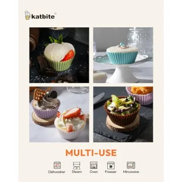 Silicone Cupcake Baking Cups Non-Stick Reusable 24 Pack