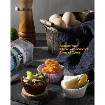 Silicone Cupcake Baking Cups Non-Stick Reusable 24 Pack