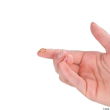 Goldtone Jump Rings, Bulk 100 Pack - 8mm - DIY Jewelry Making Craft Supplies for Necklaces, Bracelets, Earings and More