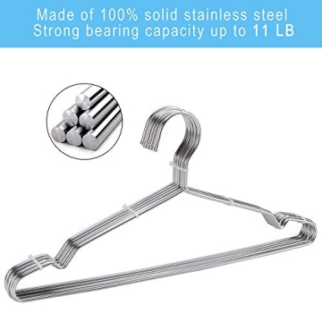 Seropy Stainless Steel Clothes Hangers 40 Pack Space Saving