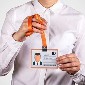 Eaasty Black Gripper Card Holder Clamps Black Swipe Plastic ID Card Secure Badge Holder for Standard Thickness ID Badge, CAC, Chip or Swipe(40 Pcs)