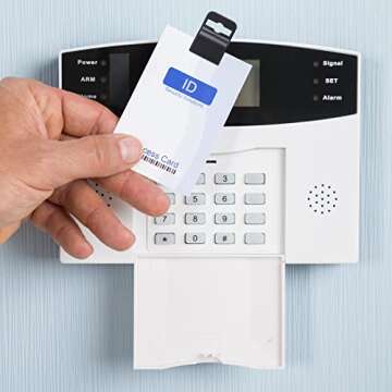 Eaasty Black Gripper Card Holder Clamps Black Swipe Plastic ID Card Secure Badge Holder for Standard Thickness ID Badge, CAC, Chip or Swipe(40 Pcs)