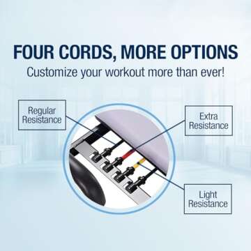 AeroPilates Reformer 4420 Plus Floor Mat - Pilates Reformer Workout Machine for Home Gym - Cardio Fitness Rebounder - Foldable - 300 lbs Weight Capacity