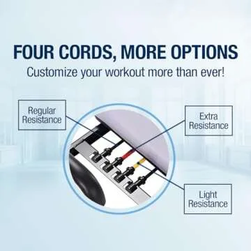 AeroPilates Reformer 4420 Plus Floor Mat - Pilates Reformer Workout Machine for Home Gym - Cardio Fitness Rebounder - Foldable - 300 lbs Weight Capacity