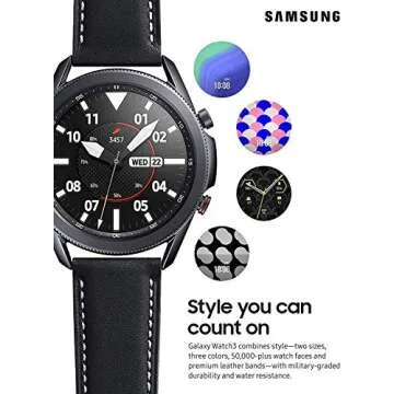 Samsung Galaxy Watch 3 (45mm, GPS, Bluetooth) with Advanced Health Monitoring, Long Lasting Battery ...