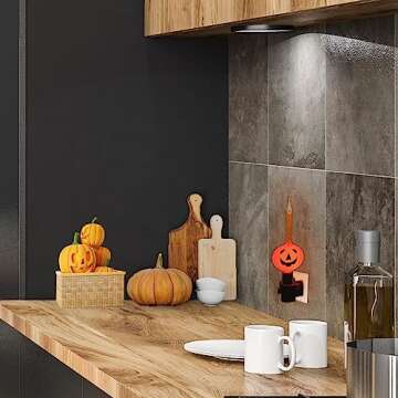 Northlight Jack-O-Lantern Halloween Bubble Night Light