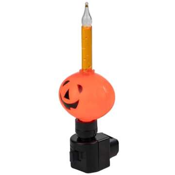 Northlight Jack-O-Lantern Halloween Bubble Night Light