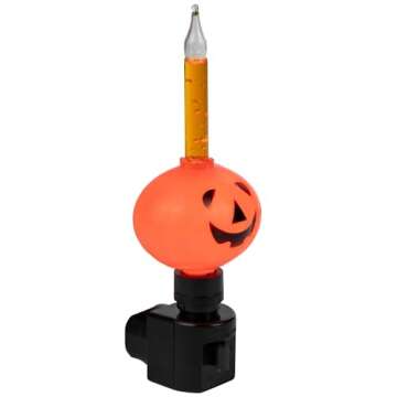 Northlight Jack-O-Lantern Halloween Bubble Night Light