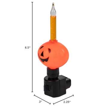 Northlight Jack-O-Lantern Halloween Bubble Night Light
