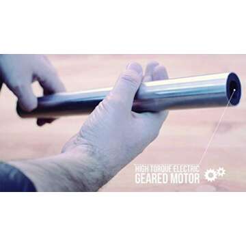 KANKA Rotisserie Grill - Heavy Duty Electric Rotisserie Kit for Home & Campfire Rotisserie - Motor Works on 110-240v, AA Batteries or Solar* - Stainless Steel, 22 LB Capacity - Includes Carrying Bag