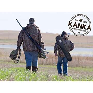 KANKA Rotisserie Grill - Heavy Duty Electric Rotisserie Kit for Home & Campfire Rotisserie - Motor Works on 110-240v, AA Batteries or Solar* - Stainless Steel, 22 LB Capacity - Includes Carrying Bag