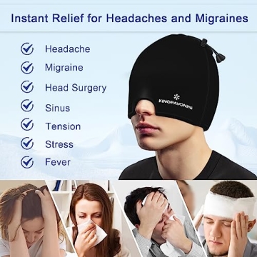 KingPavonini Gel Ice Migraine Headache Relief Cap