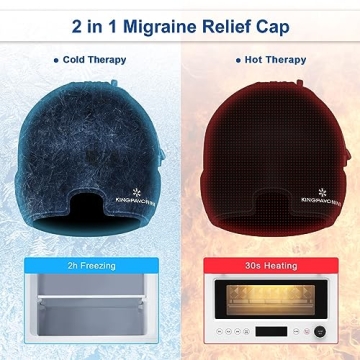 KingPavonini Gel Ice Migraine Headache Relief Cap