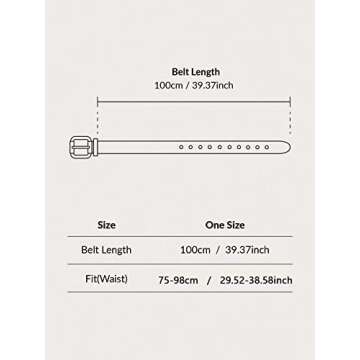 Fashionable Women Thin Belts Set for Every Outfit