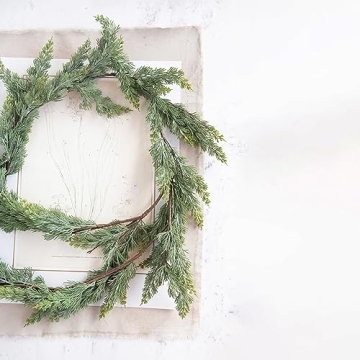 Creative Co-Op 72" Faux Cedar Garland for Festive Decor