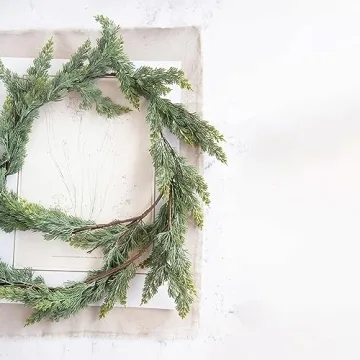 Creative Co-Op 72" Faux Cedar Garland for Festive Decor