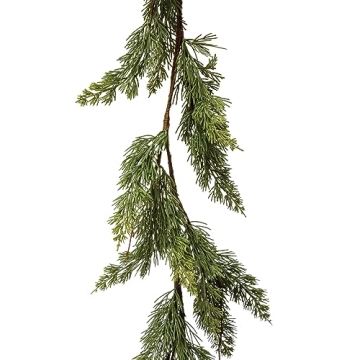 Creative Co-Op 72" Faux Cedar Garland for Festive Decor