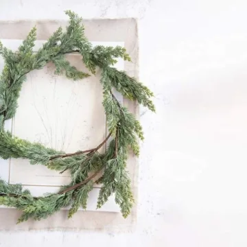 Creative Co-Op 72" Faux Cedar Garland for Festive Decor
